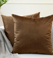 5Pcs Coffee Colour Chinese Preimum Velvet Cushion